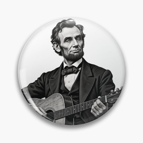 Artikelvorschau, Honest Abes Akustik-Session: Abraham Lincoln spielt Gitarre entworfen und verkauft von ZayCreates.
