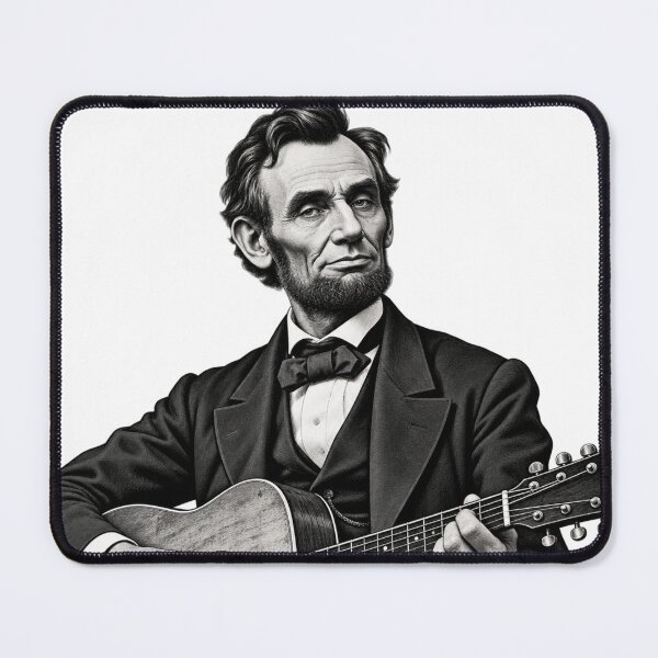Artikelvorschau, Honest Abes Akustik-Session: Abraham Lincoln spielt Gitarre entworfen und verkauft von ZayCreates.