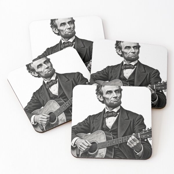 Item preview, Honest Abe's Acoustic Session: Abraham Lincoln Playing Guitar designed and sold by ZayCreates.