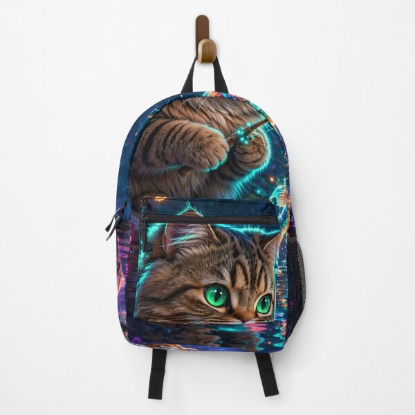 Item preview, The Cat Who Went Fishing with a Tiger designed and sold by DreamyWallVibes.