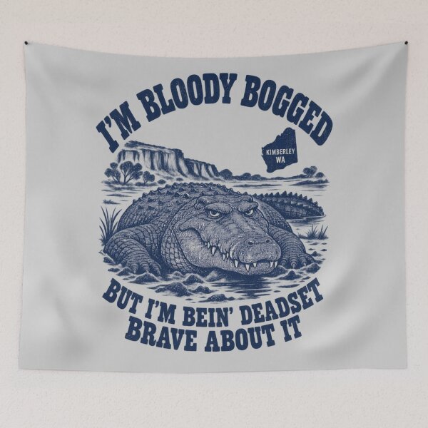 Item preview, Bloody Bogged Funny Crocodile Kimberley Brave Tee designed and sold by Yellowriversss.