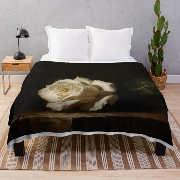 Artikelvorschau, White Rose Dark Botanical Still Life entworfen und verkauft von Amalia Gutyz.