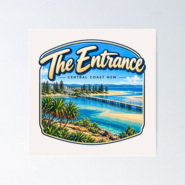 Artikelvorschau, The Entrance, Central Coast, NSW, Australien entworfen und verkauft von PamLeeDesign.