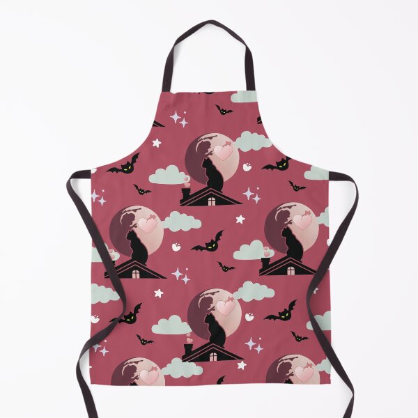 Item preview, Black Cat On Roof Seamless Pattern designed and sold by prapapon.