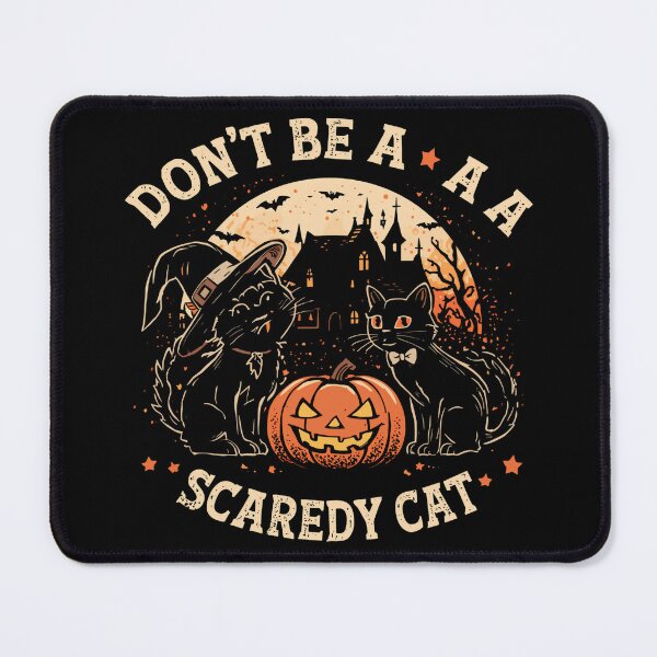 Item preview, Don't Be a Scaredy Cat Halloween Witch Hat Cat Haunted House designed and sold by Zizo-DR44.