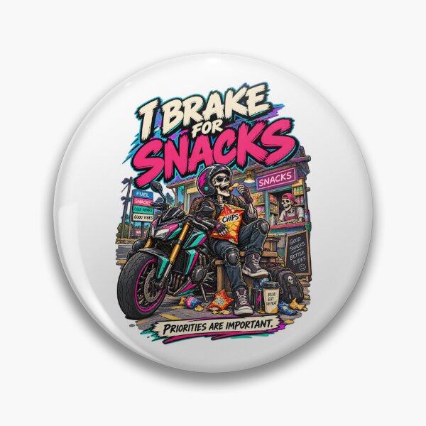 Artikelvorschau, Lustiger Skelett-Biker-Snack-Motorradhumor entworfen und verkauft von SHRETAM CO..