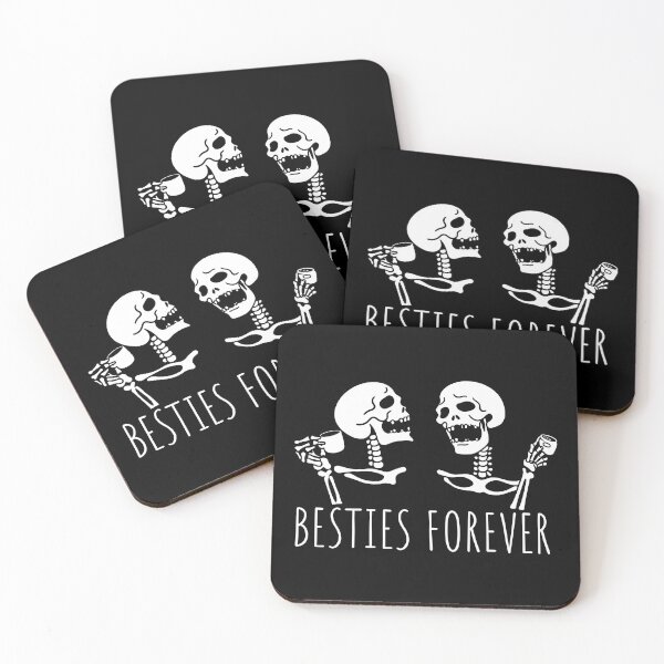 Item preview, Besties Forever Skeleton Coffee Humor designed and sold by Vicky021.