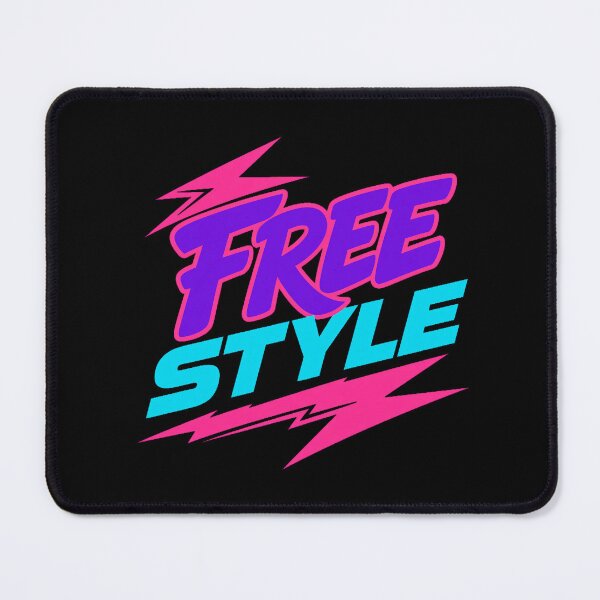 Item preview, Freestyle 90s Neon Brush Script Retro Dance Typography designed and sold by stuartcoleman.