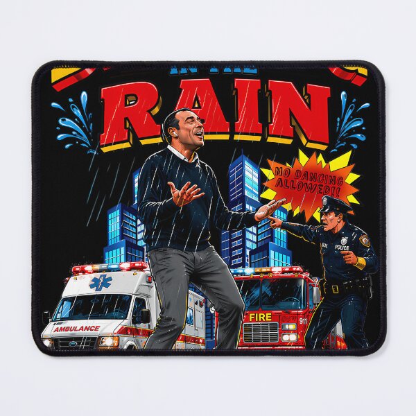 Item preview, Dancing In The Rain Man Disturbed The Police designed and sold by MaxDi.