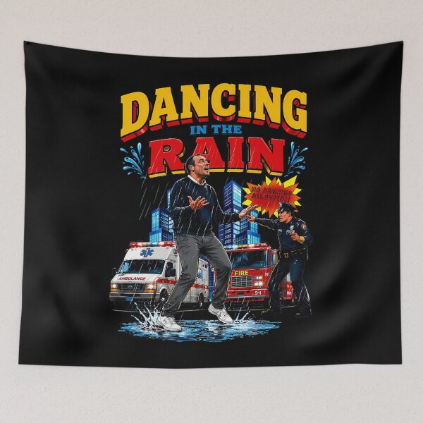 Item preview, Dancing In The Rain Man Disturbed The Police designed and sold by MaxDi.