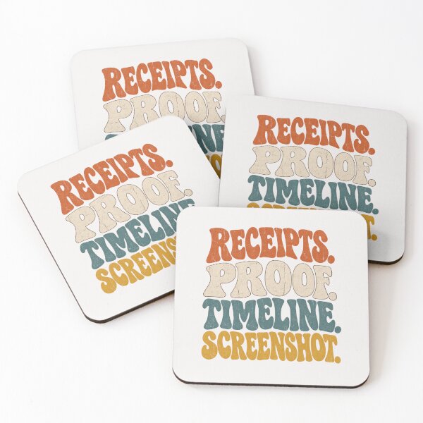 Item preview, Receipts Proof Timeline Screenshot Retro Wavy Tee designed and sold by Yellowriversss.