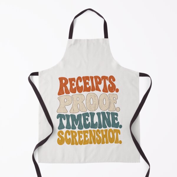 Item preview, Receipts Proof Timeline Screenshot Retro Wavy Tee designed and sold by Yellowriversss.