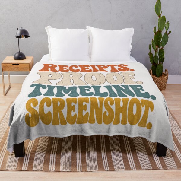 Item preview, Receipts Proof Timeline Screenshot Retro Wavy Tee designed and sold by Yellowriversss.