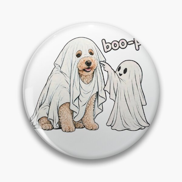 Item preview, Boo-p Divertido Cavoodle Cavapoo Fantasma Halloween designed and sold by inkfluenceart.