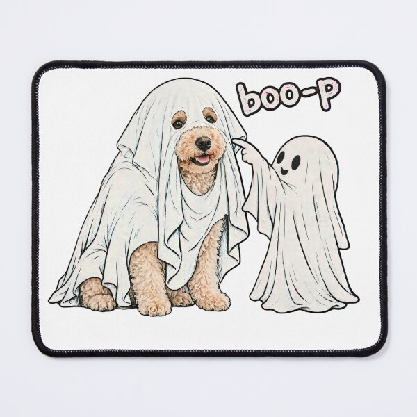 Artikelvorschau, Boo-p Lustiger Cavoodle Cavapoo Geist Halloween entworfen und verkauft von inkfluenceart.