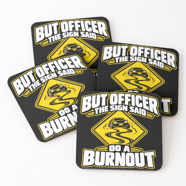 Item preview, But Officer, Burnout Sticker designed and sold by Ribeiro-Art.