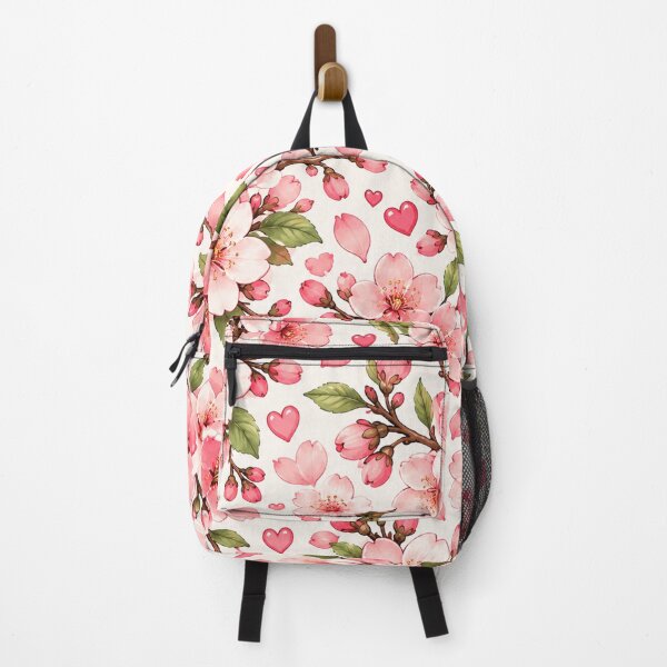 Item preview, Cherry Blossom & Mini Hearts Pattern – Cute Pink Sakura Floral Aesthetic designed and sold by RJACreative.