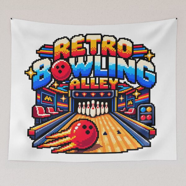 Item preview, Retro Bowling Alley designed and sold by TOMSZE.