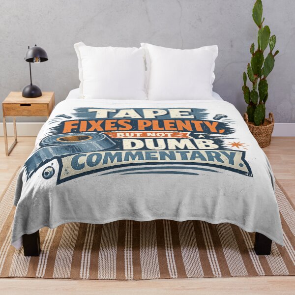 Item preview, Tape Fixes Plenty But Not Dumb Commentary Funny DIY Handyman Quote Design designed and sold by inkoutninja.