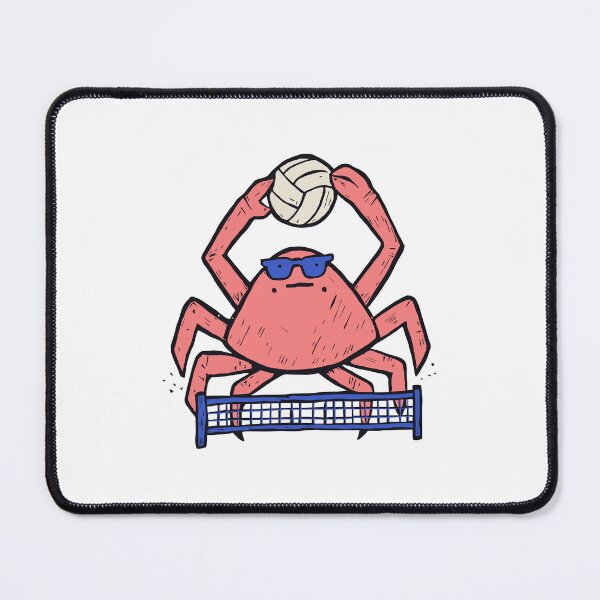 Item preview, Beach Volleyball Crab Spiking the Ball designed and sold by BysonDesigns.