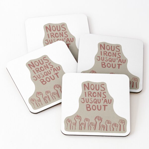 Aperçu de l'œuvre NOUS IRONS JUSQU'AU BOUT Paris Revolt Sticker créée et vendue par BrashBear.