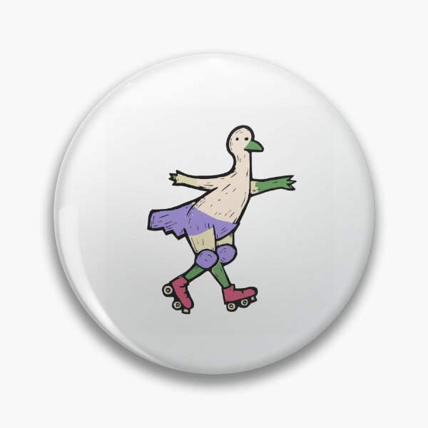 Item preview, Roller Skating Emu Mid Turn designed and sold by BysonDesigns.