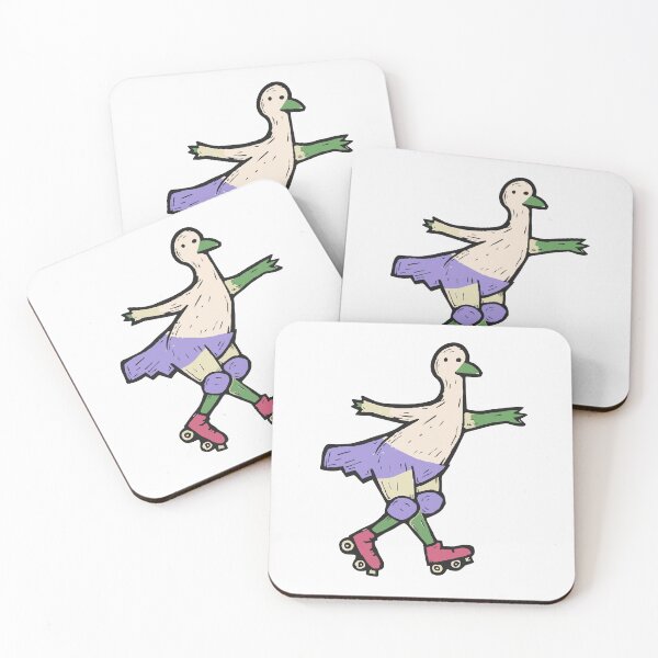 Item preview, Emú patinando en pleno giro designed and sold by BysonDesigns.