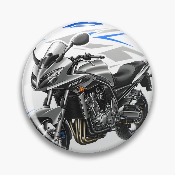 Item preview, Yamaha FZ Liquid Silver Raven Motorcycle Rider Design designed and sold by area51design.