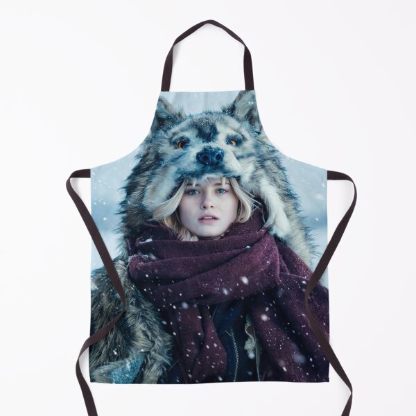 Item preview, Woman in Wolf Headdress Winter Fantasy Portrait designed and sold by artisfun333.