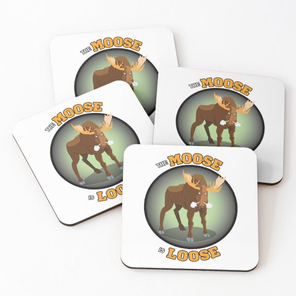 Item preview,  Angry, snorting moose on the loose. designed and sold by Lobo-36.