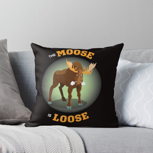 Item preview,  Angry, snorting moose on the loose. designed and sold by Lobo-36.