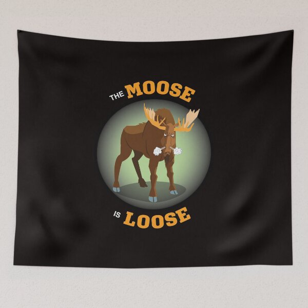 Item preview,  Angry, snorting moose on the loose. designed and sold by Lobo-36.