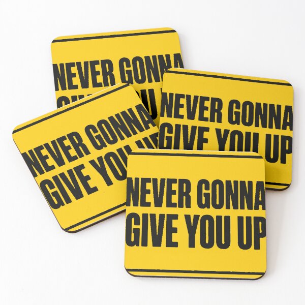 Aperçu de l'œuvre Never Gonna Give You Up Sticker créée et vendue par BrashBear.