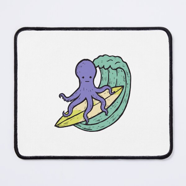 Item preview, Surfing Octopus Riding a Wave designed and sold by BysonDesigns.