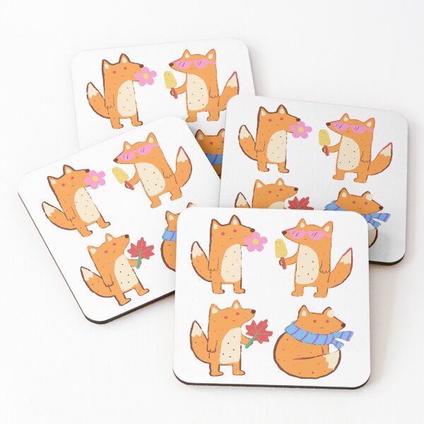 Item preview, Fox Seasons Sticker Pack - Four Foxes Through the Year designed and sold by BysonDesigns.