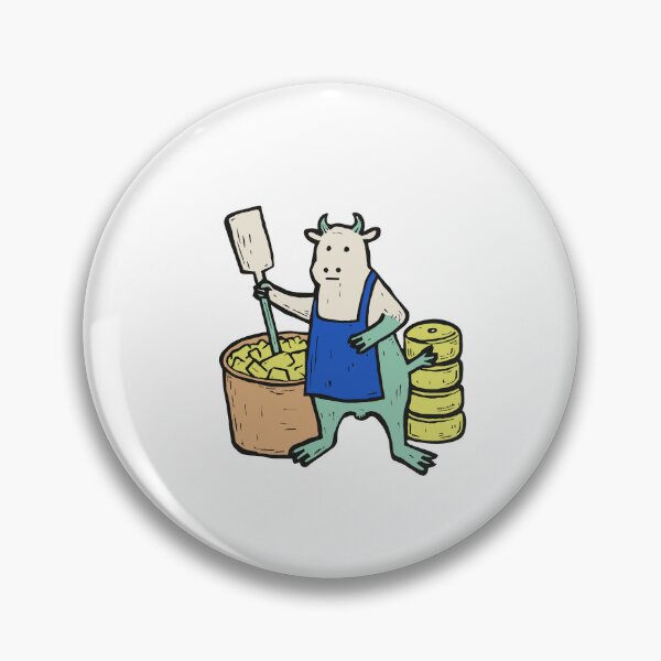 Item preview, Cheesemaking Cow Stirring the Vat designed and sold by BysonDesigns.