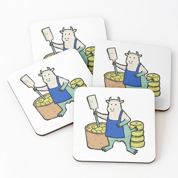 Item preview, Cheesemaking Cow Stirring the Vat designed and sold by BysonDesigns.
