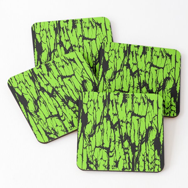 Item preview, Abstract Cracks Distressed Green Black Pattern designed and sold by ArtbyDebbieC.