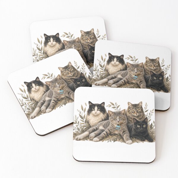 Item preview, A portrait of beautiful stray cats designed and sold by GoodPlaceToShop.