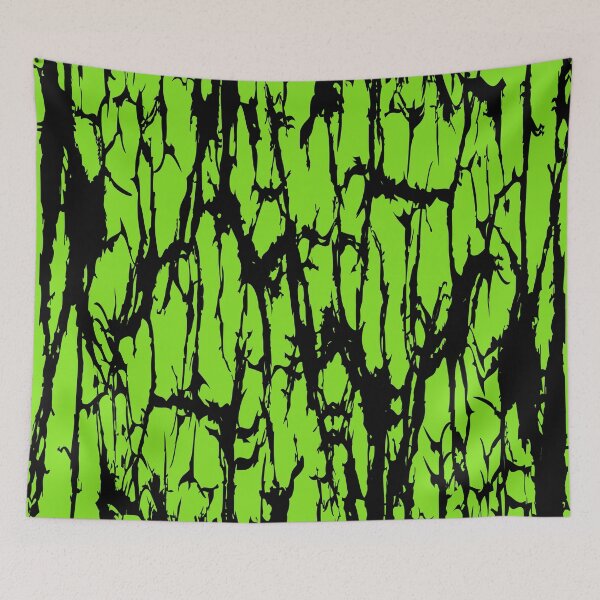 Aperçu de l'œuvre Motif abstrait craquelé vert et noir vieilli créée et vendue par ArtbyDebbieC.