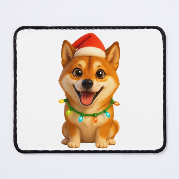Item preview, Happy Shikoku Dog Christmas designed and sold by Sillytoe.