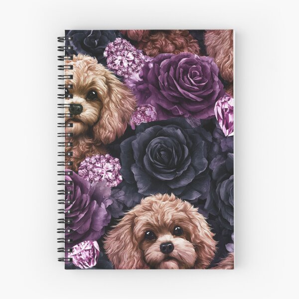 Item preview, Cavoodle Rose Pattern designed and sold by Nocturne  Paws.