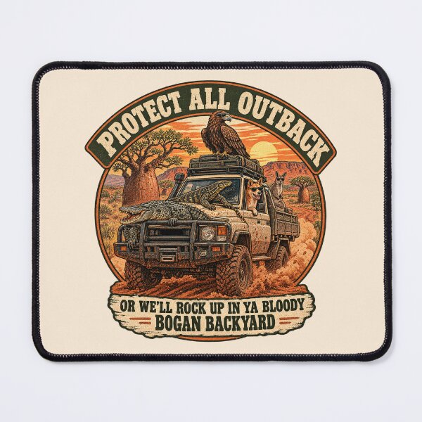 Item preview, Protect All Outback Bogan Backyard Adventure Ute Tee designed and sold by Yellowriversss.