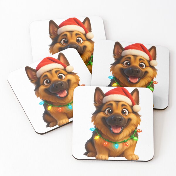 Item preview, Playful Shiloh Shepherd Dog Christmas designed and sold by Sillytoe.