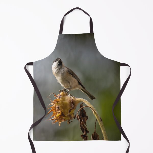 Item preview, Small Bird Perched On Dry Sunflower Head designed and sold by Mylieton.