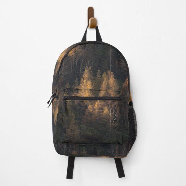Item preview, Golden Sunlight Illuminating Autumn Forest Trees designed and sold by Mylieton.
