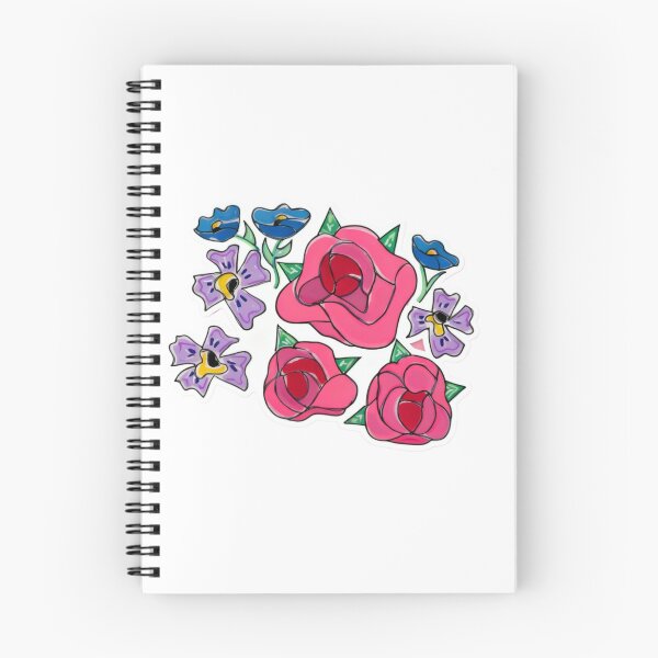 Item preview, rose, pansy and poppy flowers designed and sold by WildLadyWood.