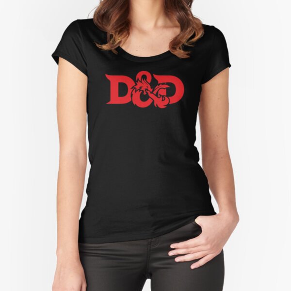 Dungeons and Dragons logo Fitted Scoop T-Shirt