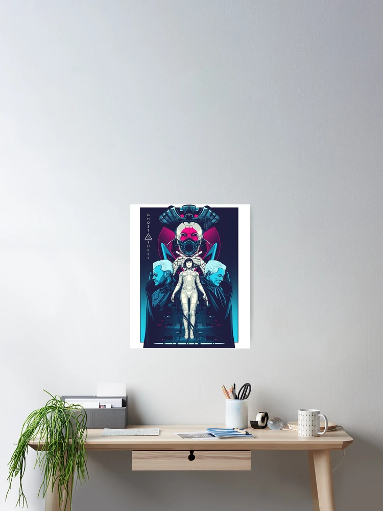 Thumbnail 2 of 3, Poster, Ghost In The Shell designed and sold by WhimsySpore.