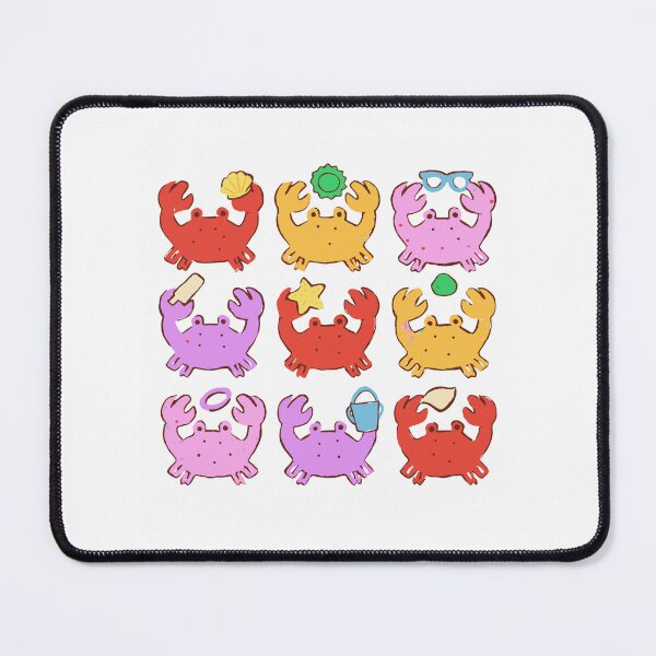 Item preview, Crab Sticker Pack - Nine Crabs With Beach Finds designed and sold by BysonDesigns.